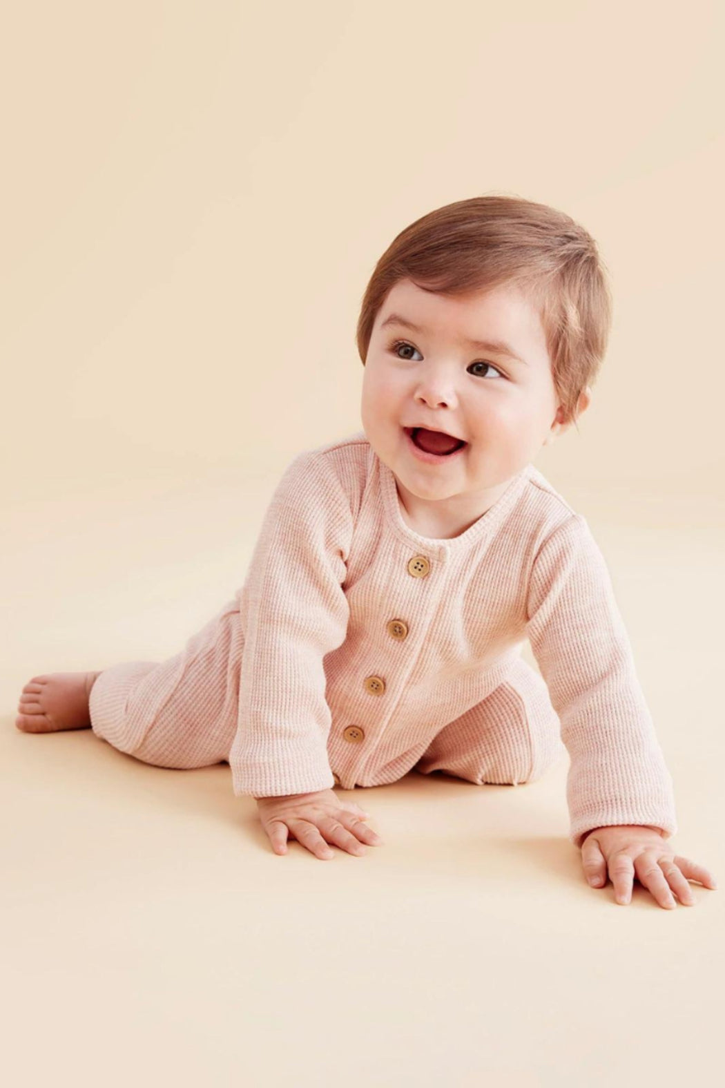 Organic Waffle Slouch Growsuit