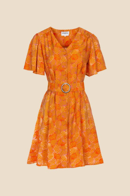 "Oria" Belted Dress