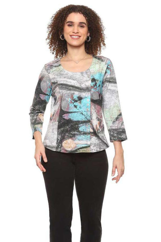 Nyla Button Top