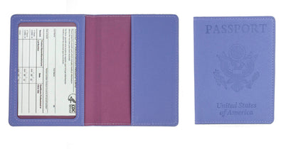 5 Pack Passport Holder with CDC Vaccination Card Protector