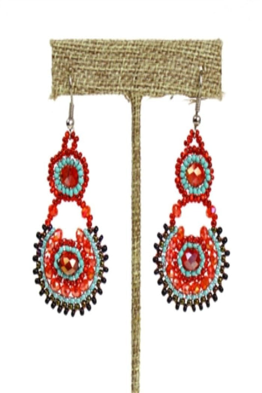 Beaded Colorful Earrings
