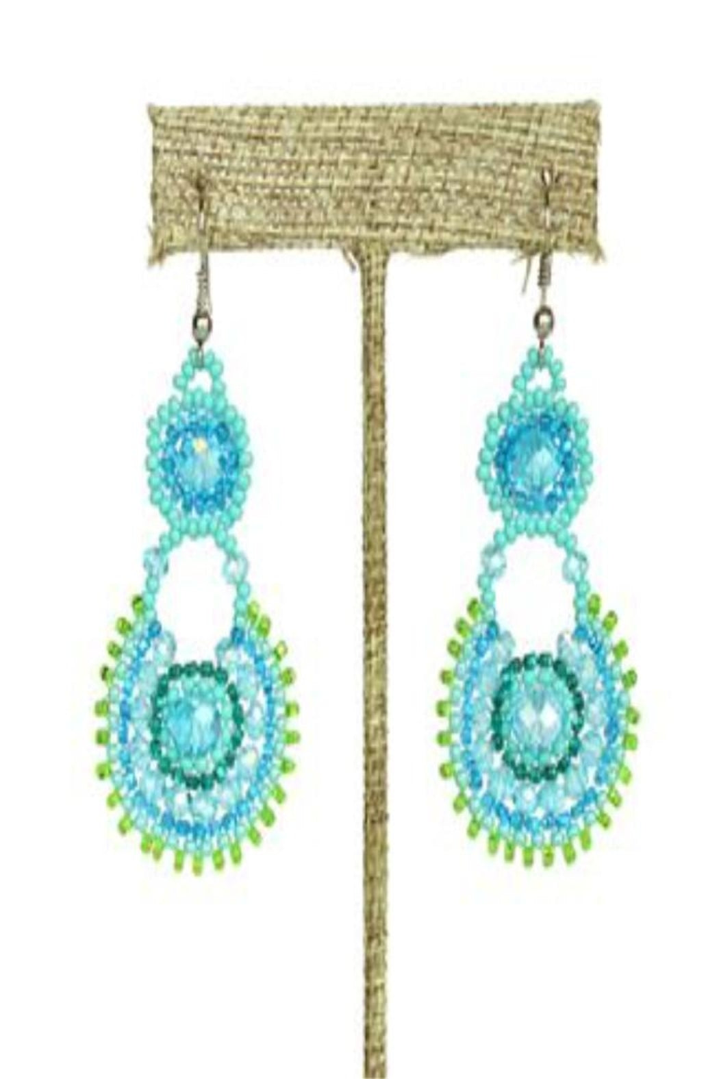 Turquoise Beaded Earrings