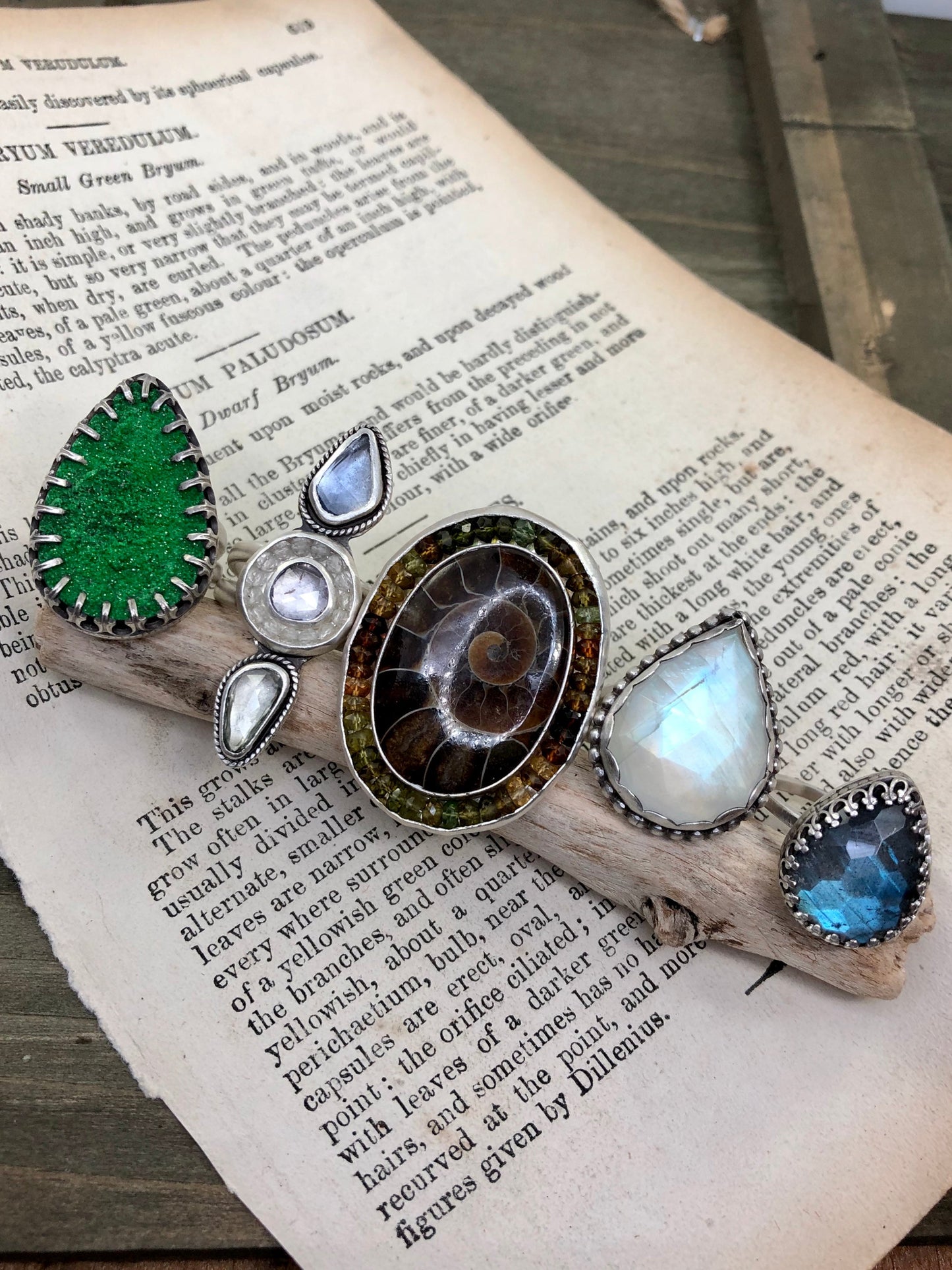 Triple Sapphire Rise Ring