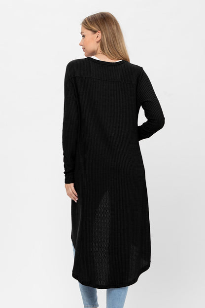 Button Down Solid Color Knit Cardigans With Pockets
