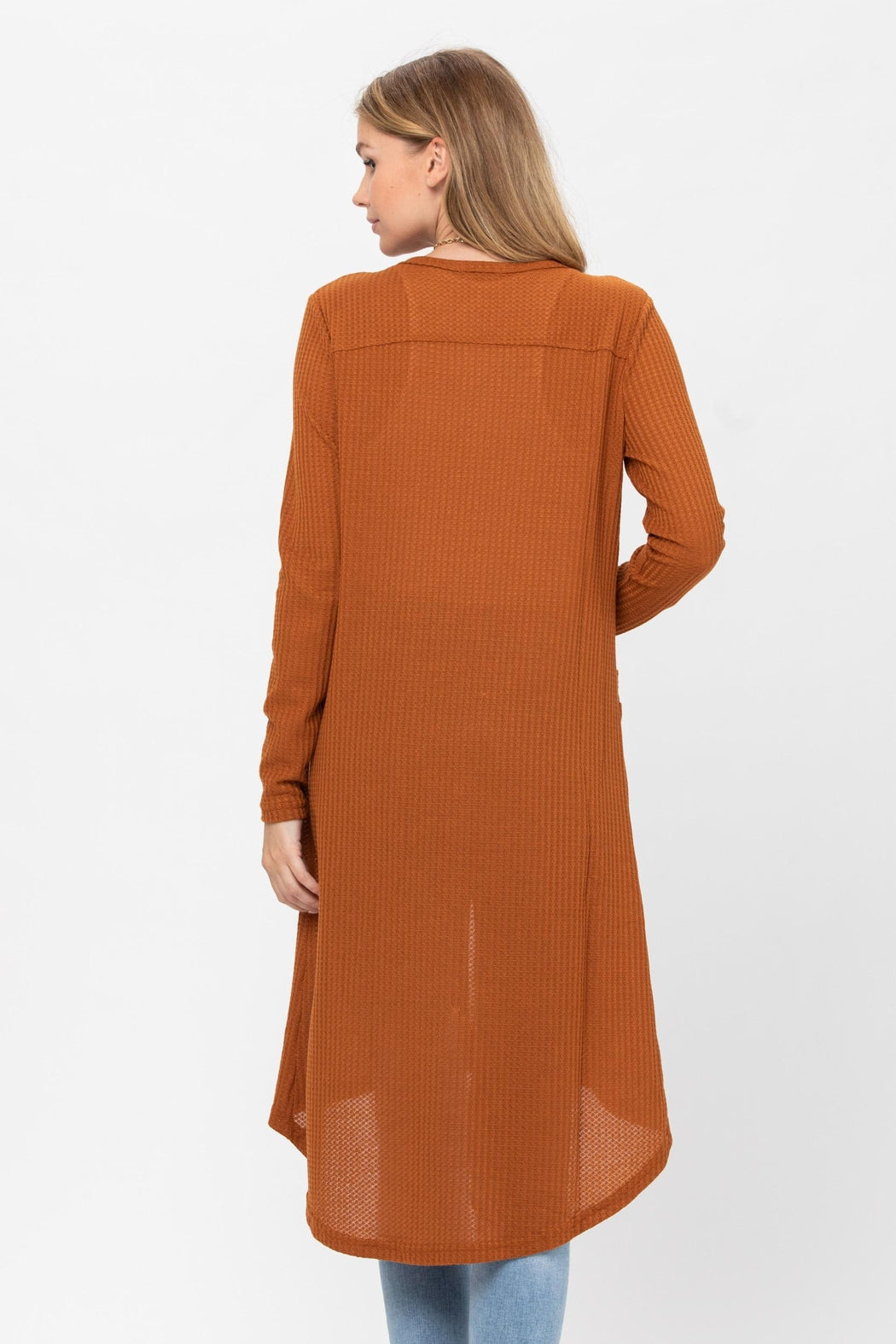 Button Down Solid Color Knit Cardigans With Pockets