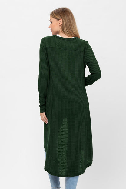 Button Down Solid Color Knit Cardigans With Pockets