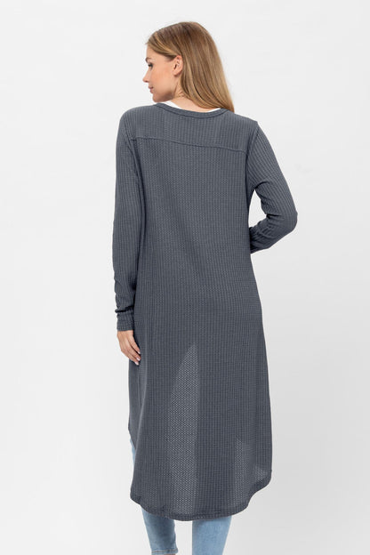 Button Down Solid Color Knit Cardigans With Pockets