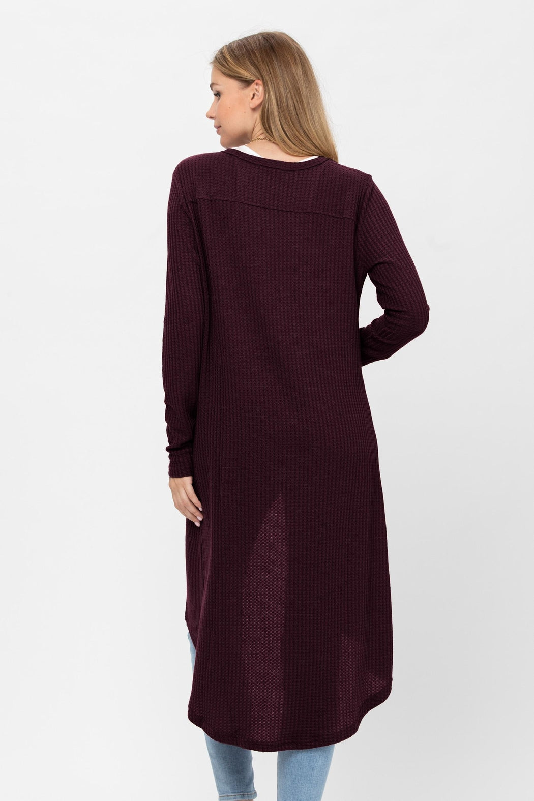 Button Down Solid Color Knit Cardigans With Pockets