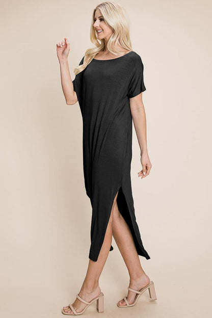 Side Split  Long Maxi Dress