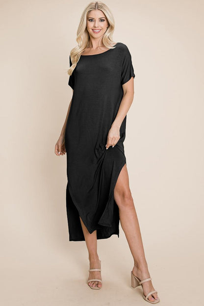 Side Split  Long Maxi Dress