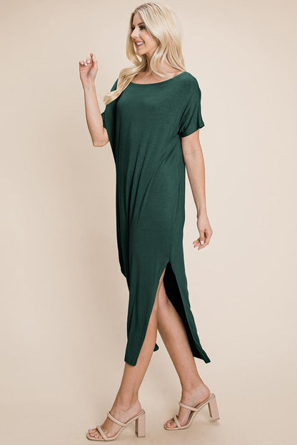 Side Split  Long Maxi Dress