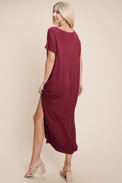 Side Split  Long Maxi Dress
