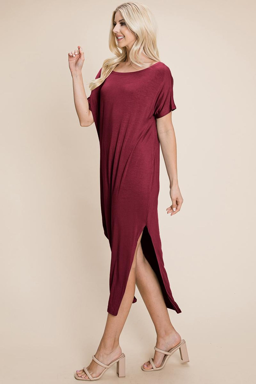 Side Split  Long Maxi Dress