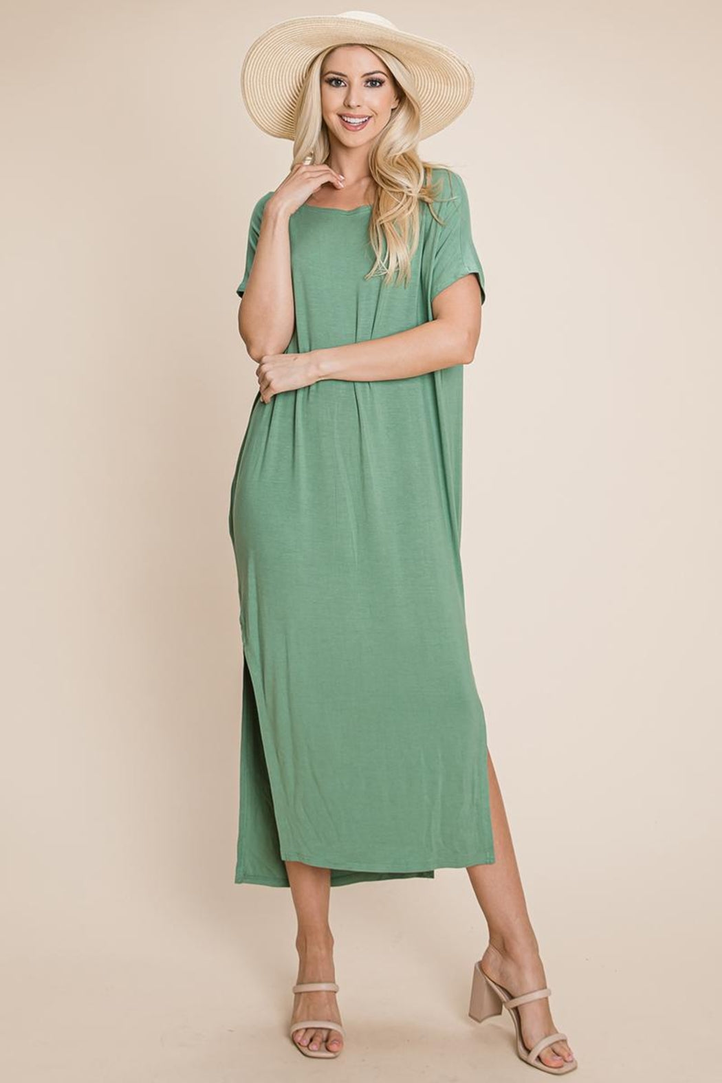 Side Split  Long Maxi Dress