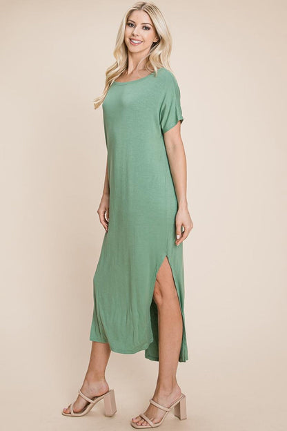 Side Split  Long Maxi Dress