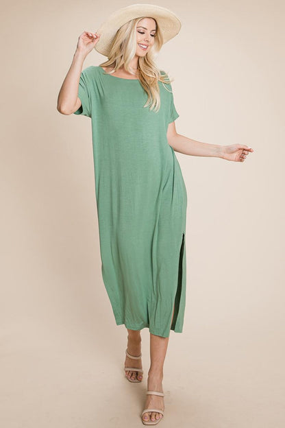 Side Split  Long Maxi Dress