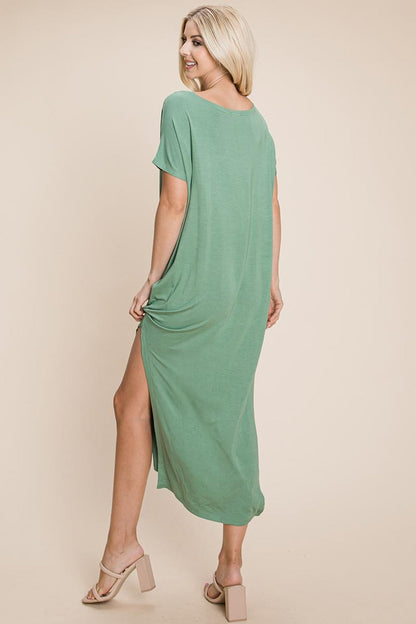 Side Split  Long Maxi Dress