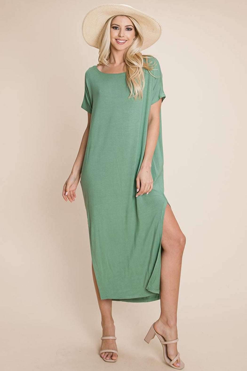 Side Split  Long Maxi Dress