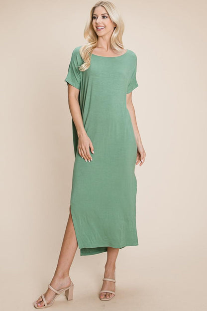 Side Split  Long Maxi Dress