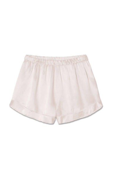 SPENCER SATIN SHORT WITH HIGH WAIST AND RUFFLE