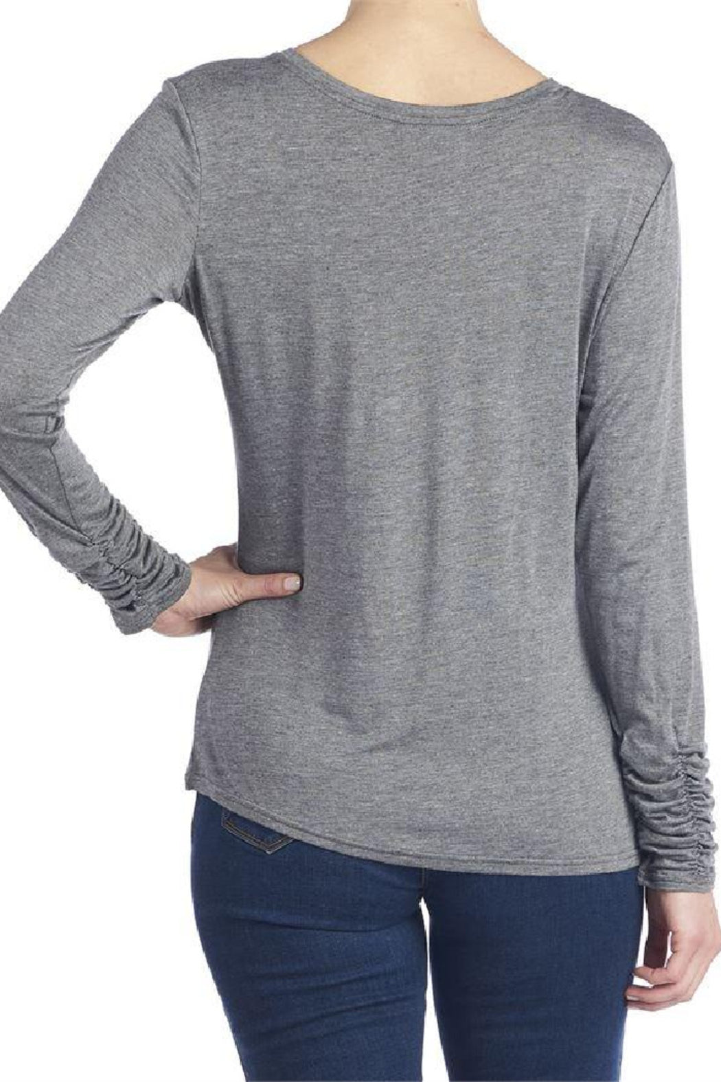 Scrunch Sleeve Tee Curvy