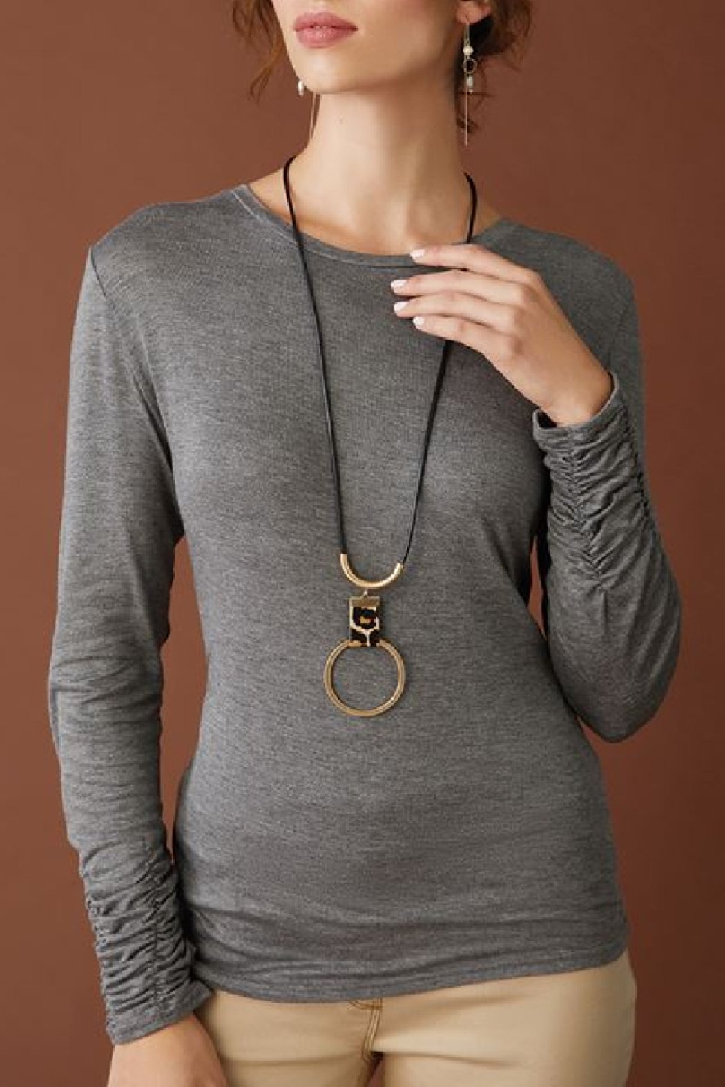 Scrunch Sleeve Tee