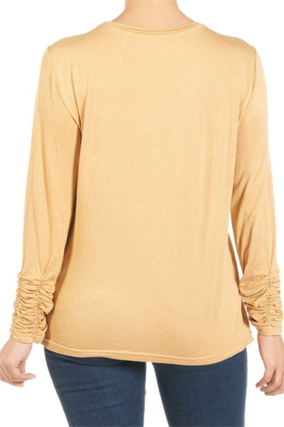 Scrunch Sleeve Tee