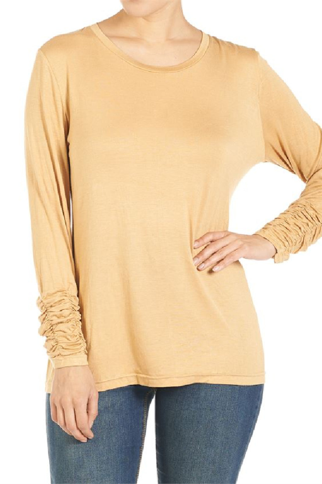 Scrunch Sleeve Tee