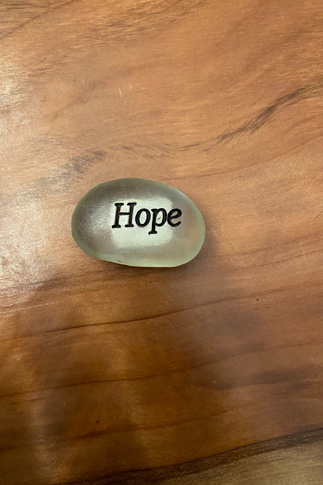 Seaglass Hope Palm Stone