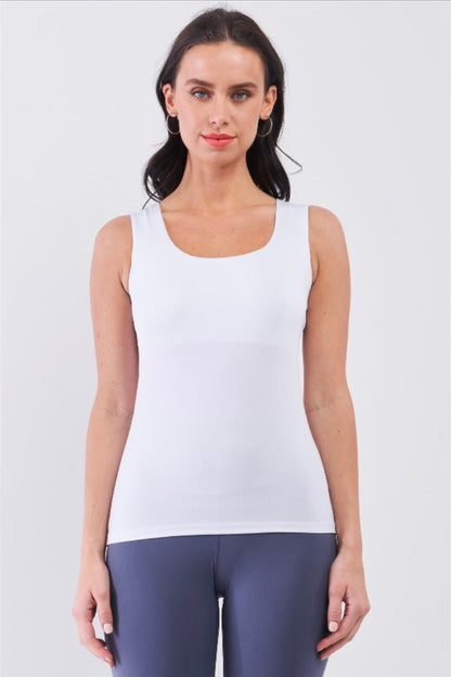 Seamless Sleeveless Round Neck Tank Top