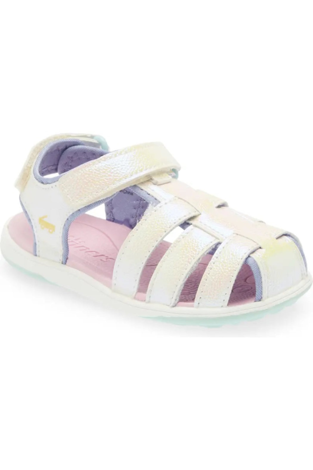 See Kai Run Paley II Sandal in White/Rainbow