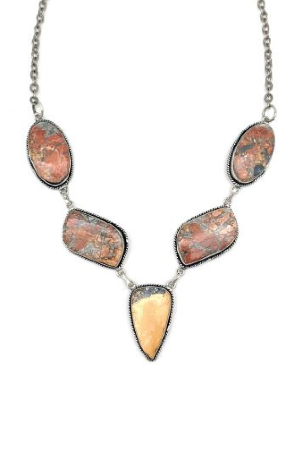 Semi-Precious Stone Bib Necklace