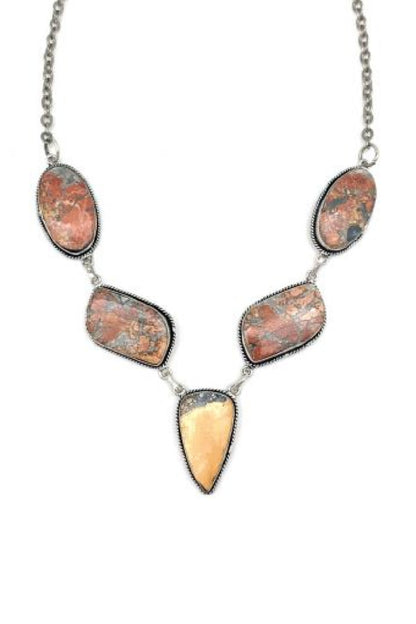 Semi-Precious Stone Bib Necklace