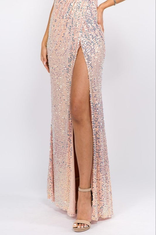 Sequin Formal Gown