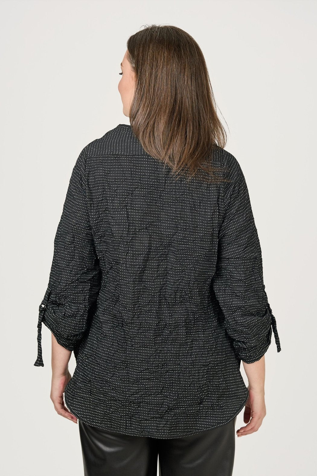 Black Crinkle Top