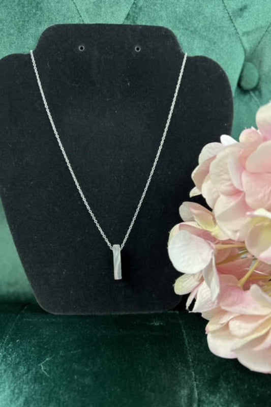 Shorty Ski Necklace - Silver Plated
