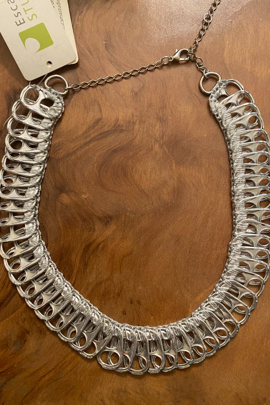 Silver Aluminum Necklace