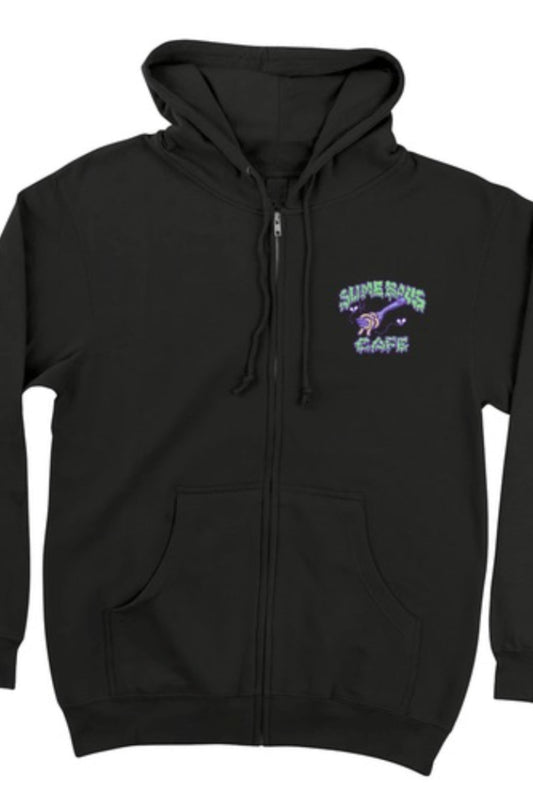 Slime Balls Cafe Mens Santa Cruz Zip Hoodie