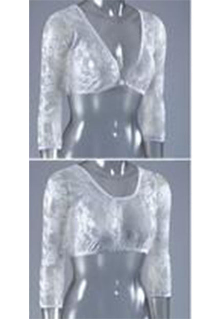 Slip-On White Lace Sleeves