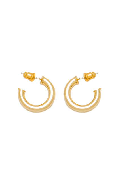 Small Gold Hoop Earrings - Candice