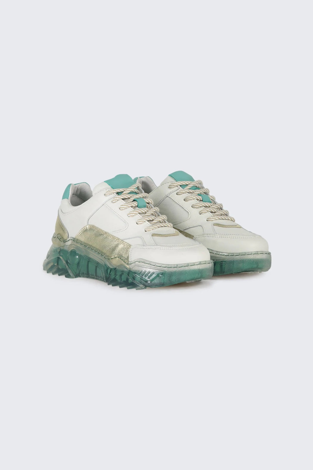 Sneaker with transparent sole
