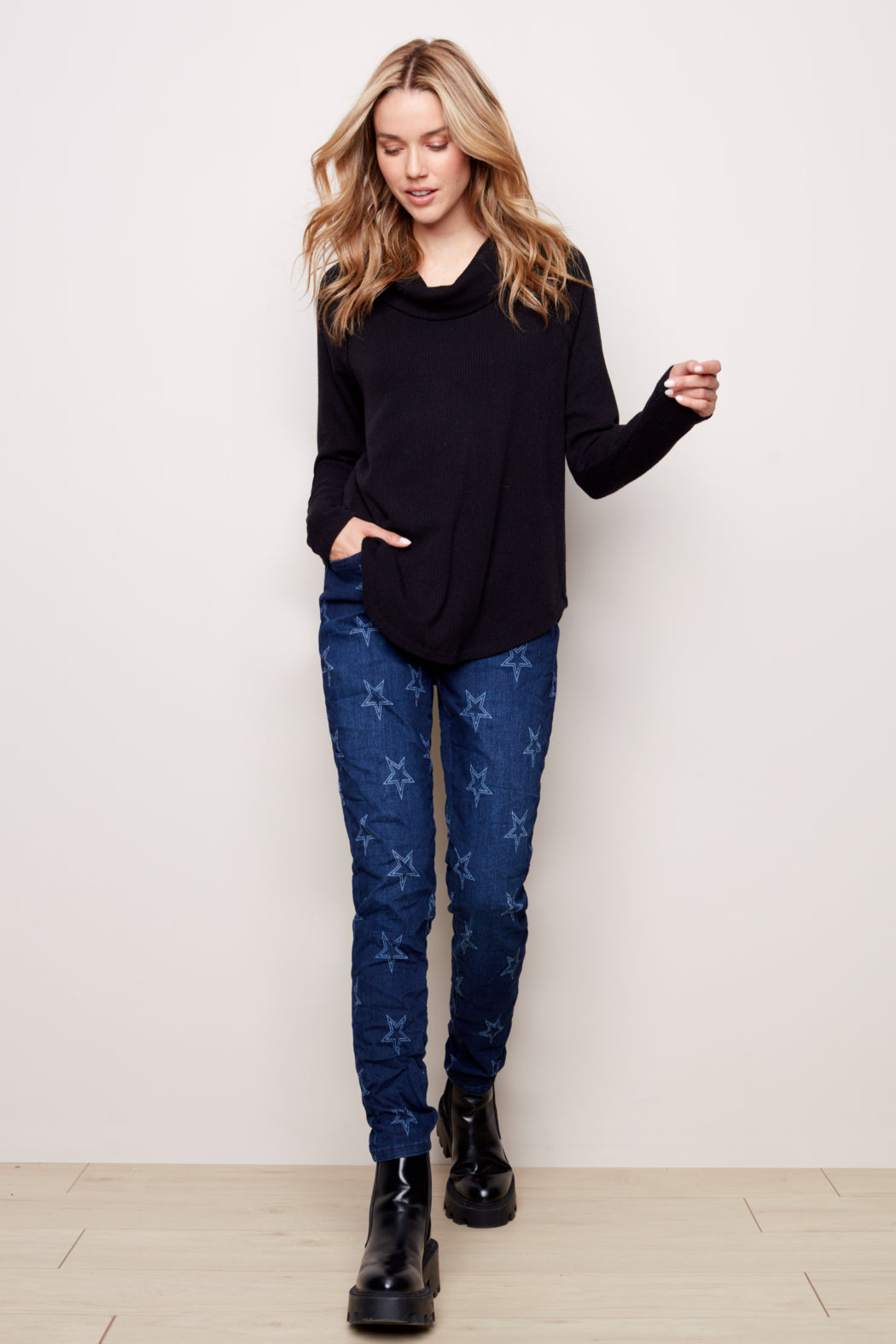 Soft Rib Long Sleeve Top