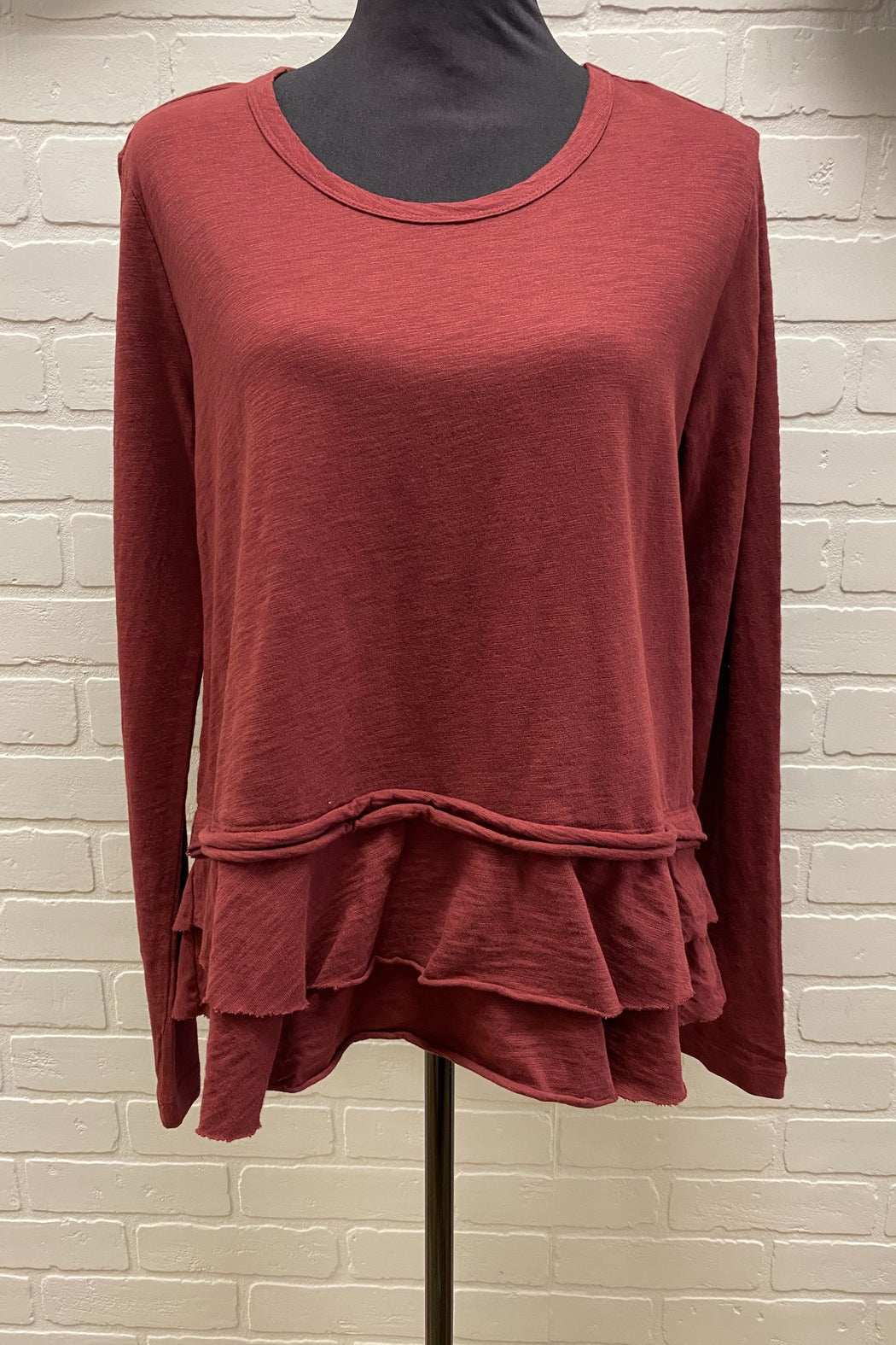 Soft slub raw hem