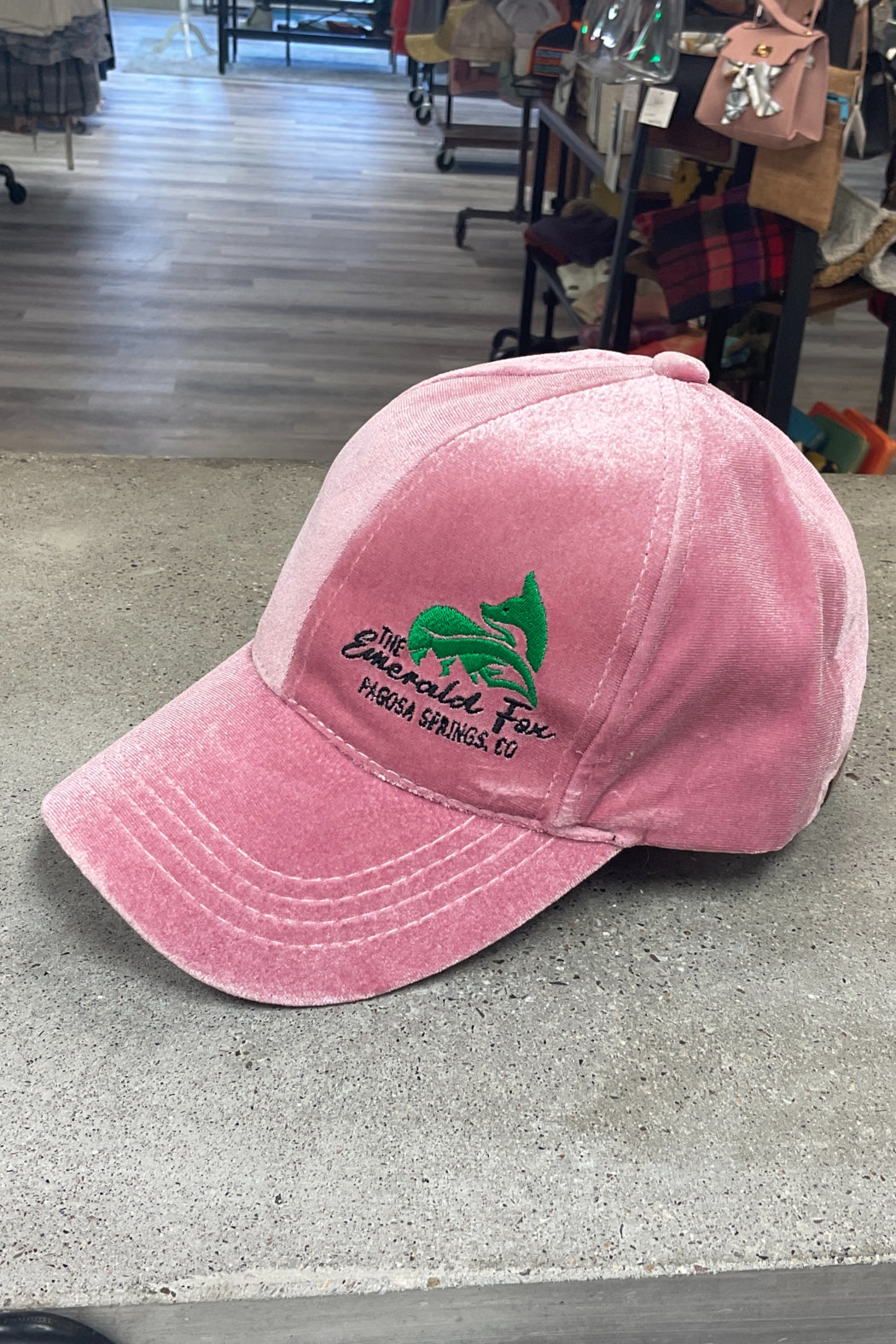 Solid Color Velvet Ponytail Baseball Cap