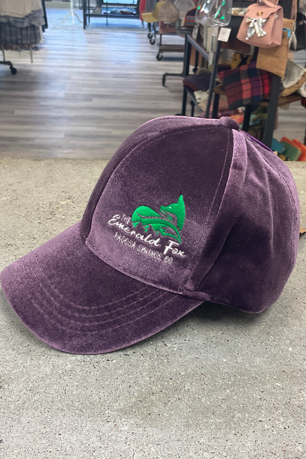 Solid Color Velvet Ponytail Baseball Cap