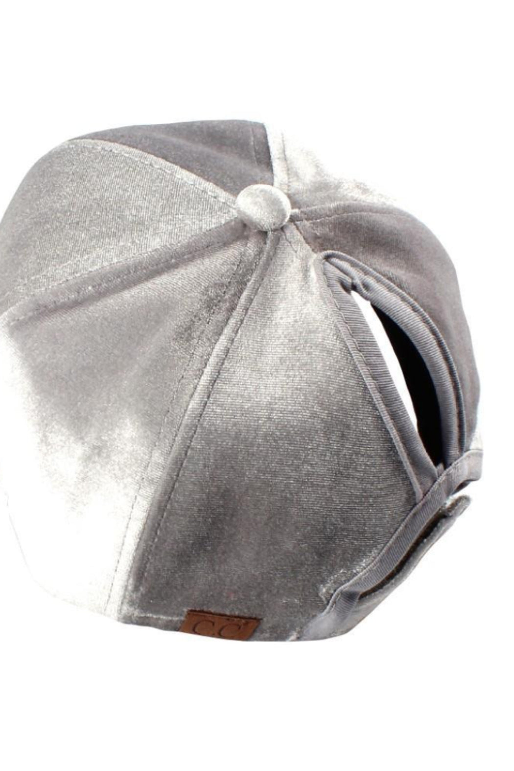 Solid Color Velvet Ponytail Baseball Cap