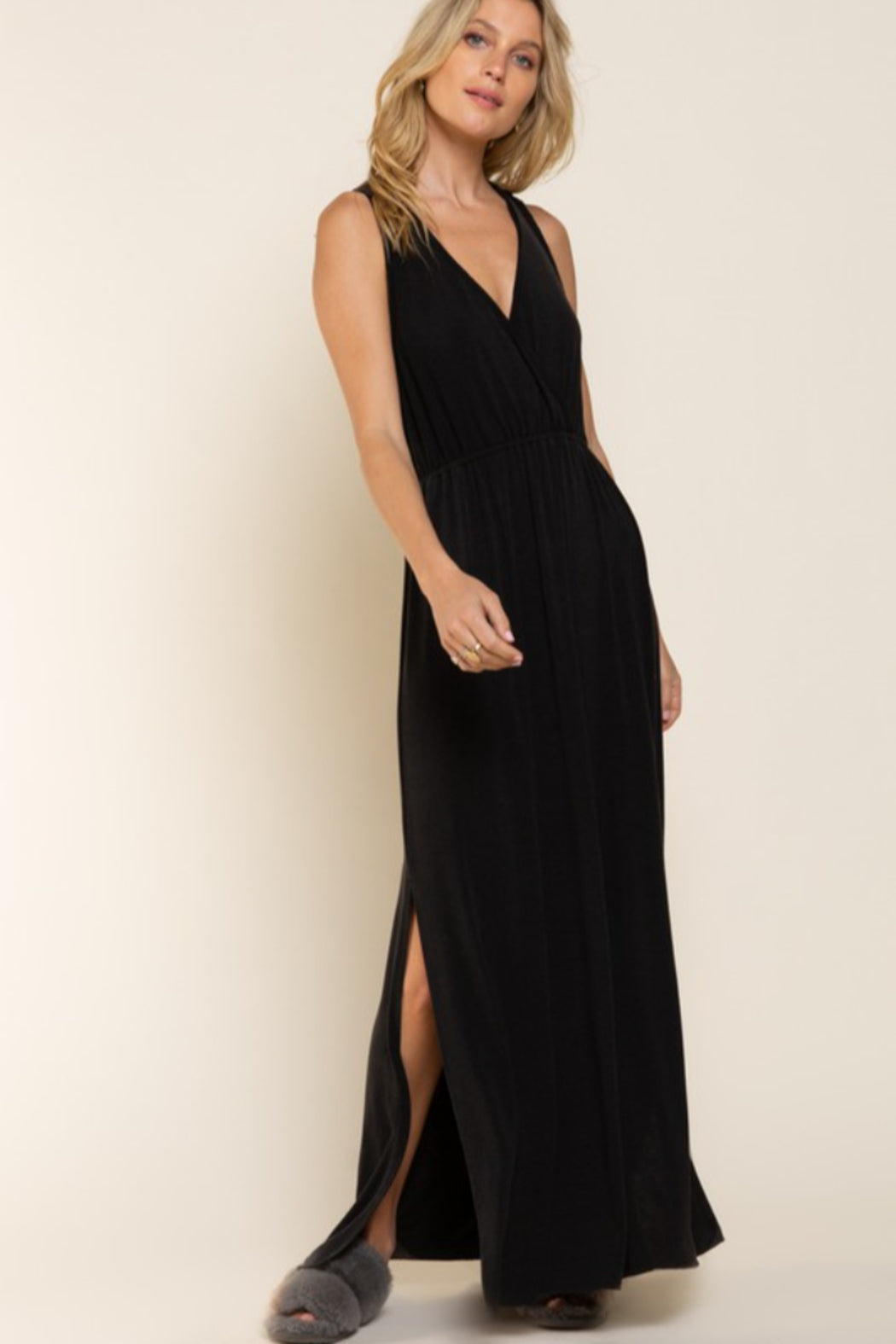 Solid Maxi Dress