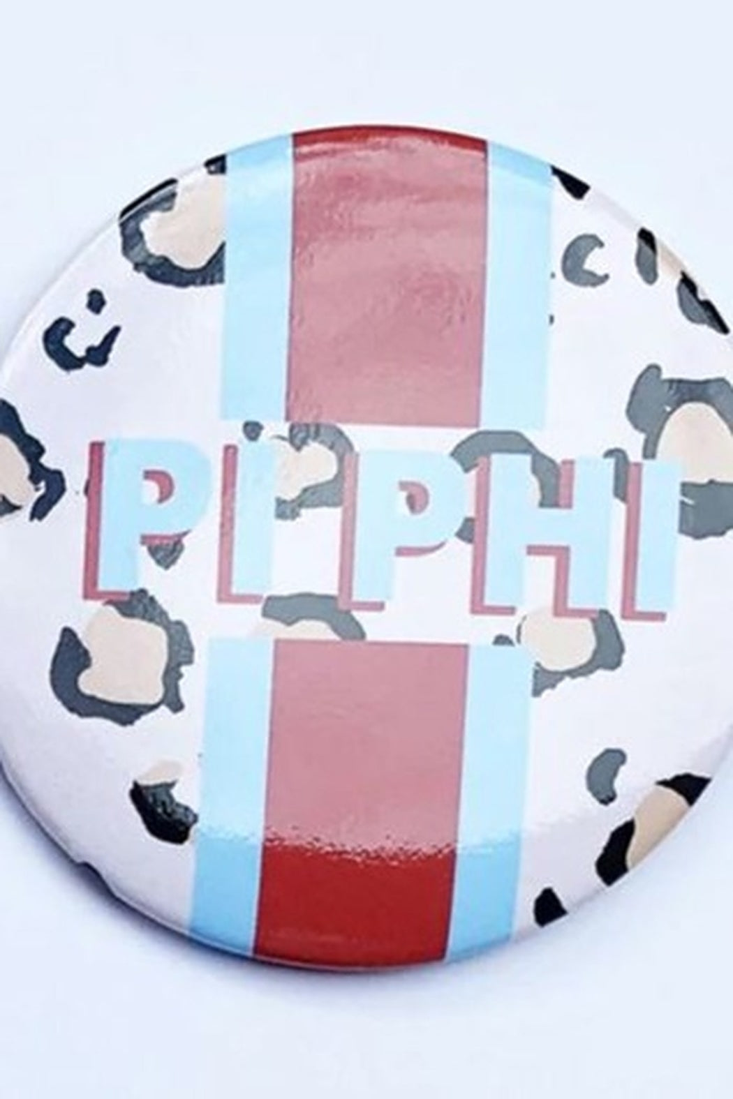 Sorority Cheetah Stripe Button