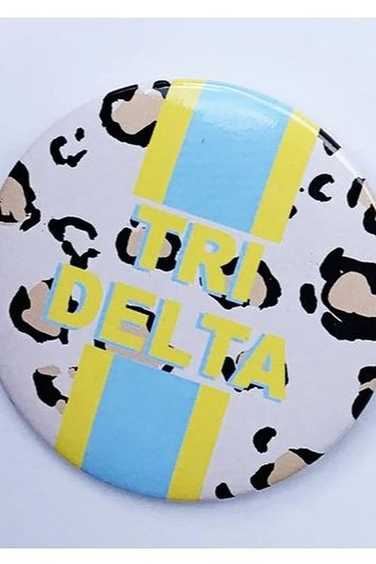 Sorority Cheetah Stripe Button