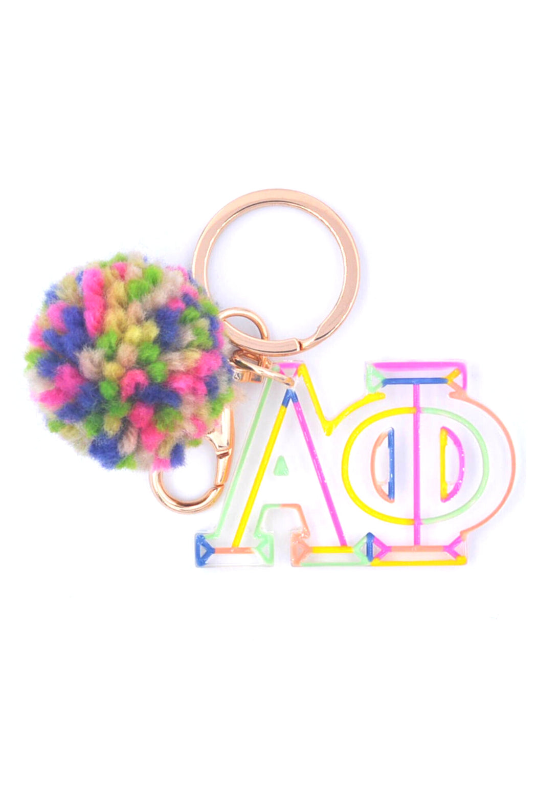 Sorority Pom Keychain